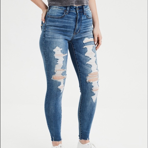 american eagle size 2 jeans measurements